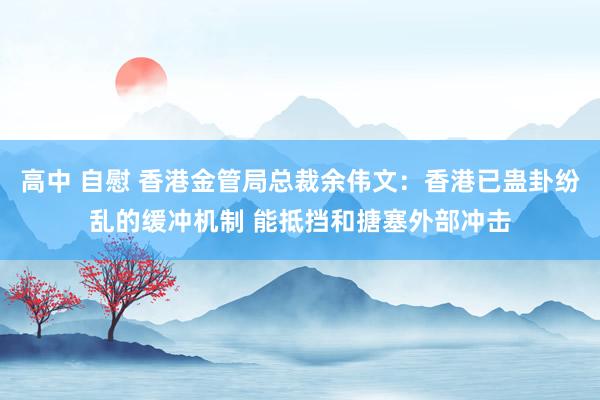 高中 自慰 香港金管局总裁余伟文：香港已蛊卦纷乱的缓冲机制 能抵挡和搪塞外部冲击