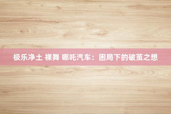 极乐净土 裸舞 哪吒汽车：困局下的破茧之想