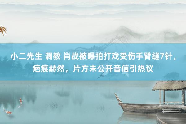 小二先生 调教 肖战被曝拍打戏受伤手臂缝7针，疤痕赫然，片方未公开音信引热议