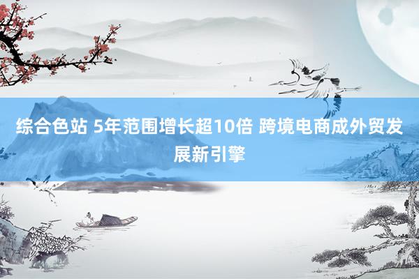 综合色站 5年范围增长超10倍 跨境电商成外贸发展新引擎