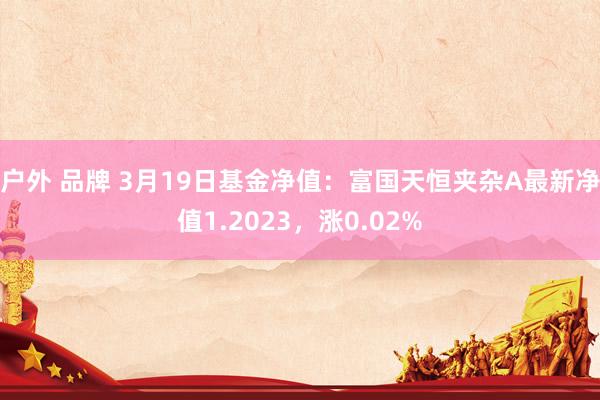 户外 品牌 3月19日基金净值：富国天恒夹杂A最新净值1.2023，涨0.02%