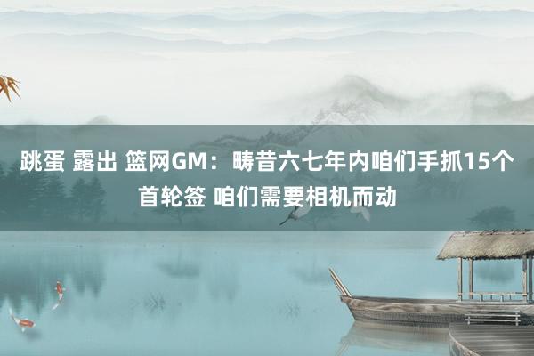 跳蛋 露出 篮网GM：畴昔六七年内咱们手抓15个首轮签 咱们需要相机而动