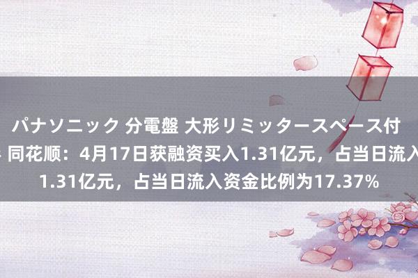 パナソニック 分電盤 大形リミッタースペース付 露出・半埋込両用形 同花顺：4月17日获融资买入1.31亿元，占当日流入资金比例为17.37%